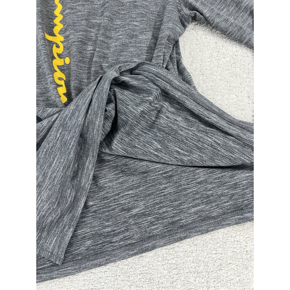 Champion Shirt Mens M Premier Lacrosse League PLL Quarter Zip Gray Long Sleeve - Picture 11 of 16